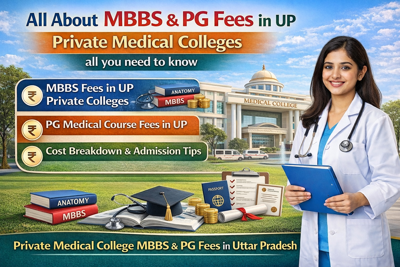 All About MBBS & PG Fees in UP Private Medical Colleges all you need to know